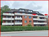 West-Ansicht - Komfortable 3 Zimmer-Wohnung mit Fahrstuhl und Weitblick über Schleswig