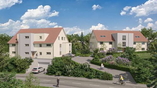 Ansicht Norden - Obergeschosswohnung Albblick Domizil Haus 2 Wohnung 4