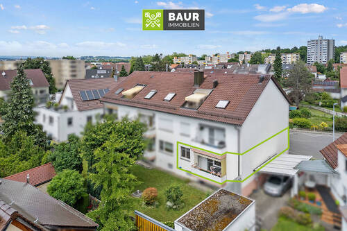 Luftaufnahme - 3 Zimmer Etagenwohnung in Friedrichshafen