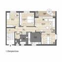 Grundriss Zeichnung.webp - 4 Zimmer Wohnung auf 103,44 m² im 1. OG mit Balkon - Weiden Ost zu verkaufen