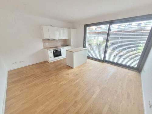 Wohn- / Essbereich mit Küche - 3 Zimmer Etagenwohnung zur Miete in Bamberg