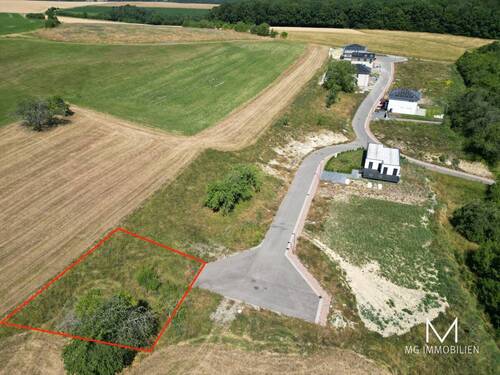 Ansicht Baugrundstück - MG - Baugrundstück am Feldrand in Kleinsteinhausen