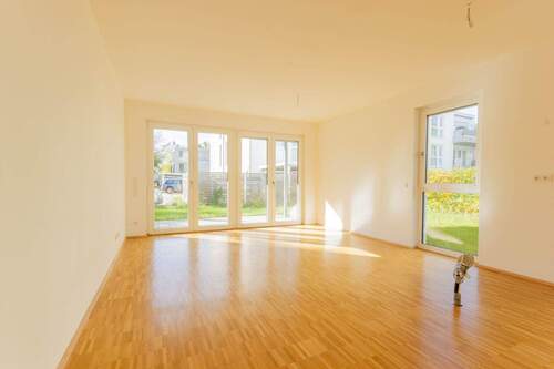 Küchen- und Wohnbereich mit Zugang zur Terrasse - 2 Zimmer Etagenwohnung zum Kaufen in Hamm