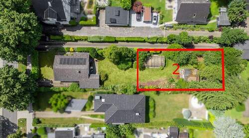 Luftbild mit Bauplatz 2 - Grundstück zum Kaufen in Hamburg / Bergstedt