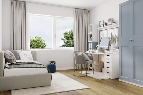 Visualisierung Zimmer - IHRE TRÄUME WERDEN WAHR 3-Raum-Wohnung mit Fußbodenheizung und Tageslichtbad