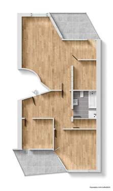 Grundriß unmöbiliert - 