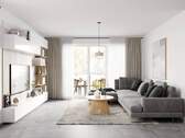 visualisierung Wohnzimmer - Wohnen am Höhenberg - 394.500,00&nbsp;EUR Kaufpreis, ca.&nbsp; 89,70&nbsp;m&sup2;&nbsp;Wohnfl&auml;che