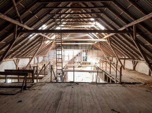 Die obere Etage der Scheune - 