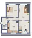 Grundriss 3-Raum-Whg. - 