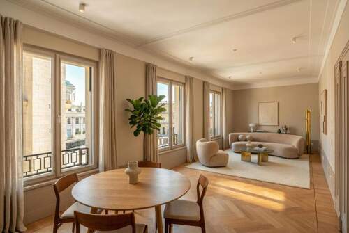 Offener Wohn- und Essbereich (Digitales Staging) - 3 Zimmer Etagenwohnung zum Kaufen in Potsdam