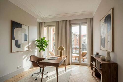 Arbeitszimmer (Digitales Staging) - 