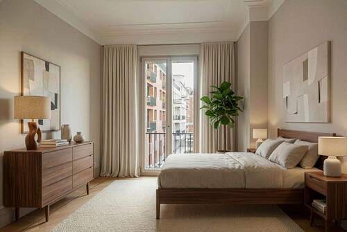 Schlafzimmer (Digitales Staging) - 