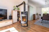 Moderner Wohnraum mit Kamin_ohne Rad - 