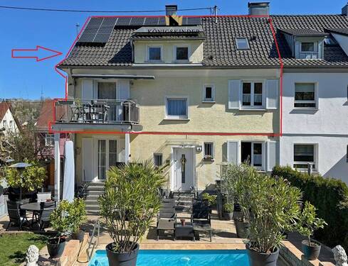 Ansicht vorne - Sonnige Maisonette Wohnung in ruhiger Lage von Stuttgart-Kaltental