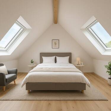 Visualisierung Ausbau Spitzboden - 