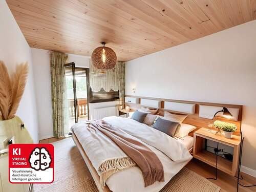 Schlafzimmer mit Balkon OG - 