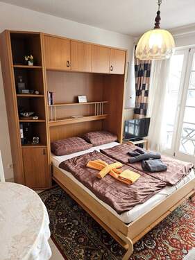 Schrankbett - 1 Zimmer Etagenwohnung in Sellin
