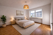 Schlafzimmer_virtuell möbliert - Etagenwohnung mit 81,80 m&sup2; in Bad Reichenhall zum Kaufen