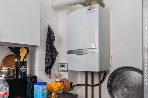 Gas- Zentralheizung im Erdgeschoss - 