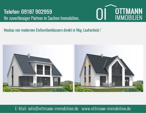 Eingangsbild EFH - NEUBAU von zwei modernen Einfamilienhäusern direkt in Laufamholz