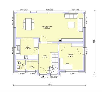 Erdgeschoss - 5 Zimmer Einfamilienhaus in Nürnberg