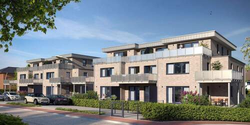 Visualisierung Frontansich - 3 Zimmer Etagenwohnung zur Miete in Westerkappeln