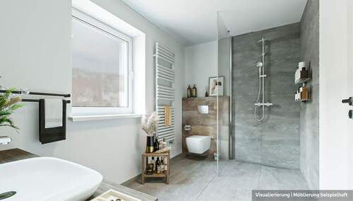 Visualisierung Bad - 3 Zimmer Etagenwohnung in Westerkappeln