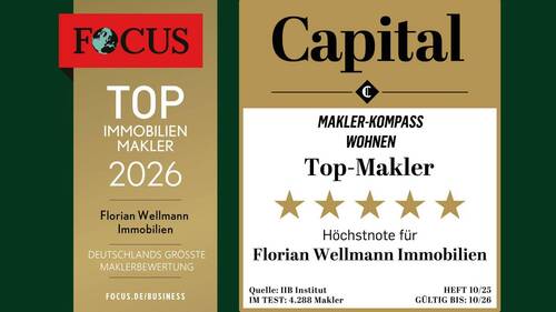 Top Makler 2026 - ausgezeichnet von Focus und Capital - 