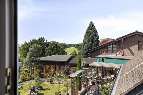 Blick vom Balkon auf den Golfplatz - 