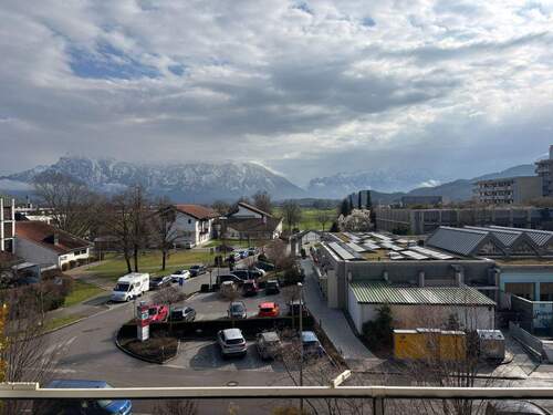 Blick vom Balkon - 2 Zimmerwohnung ruhig und zentral in Ainring gelegen