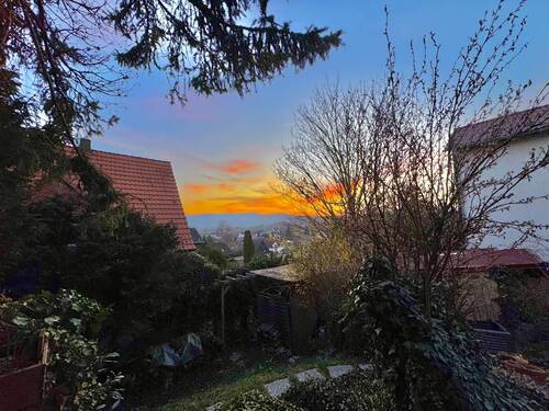 Ausblick Terrasse - Sonnenuntergang - 