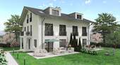 Aussenansicht (S/W) - Ein Traumhaus - 500 Meter Luftlinie zum Chiemsee