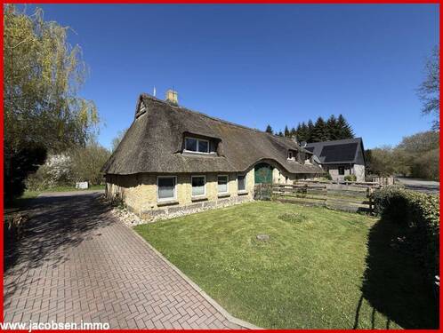 Reetdachhaus aus Südrichtung - 