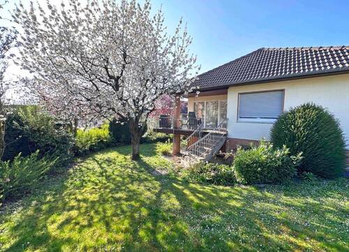 Gartenansicht - Familienfreundlicher Bungalow in erstklassiger Lage am Niederberg - Bad Vilbel!