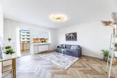 Helles Wohnzimmer - Etagenwohnung mit 56,80 m² in Bamberg zum Kaufen