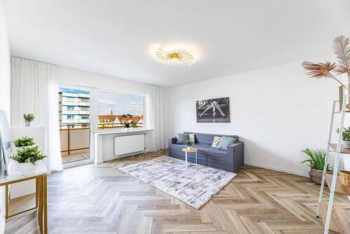 Helles Wohnzimmer - Etagenwohnung mit 56,80 m² in Bamberg zum Kaufen