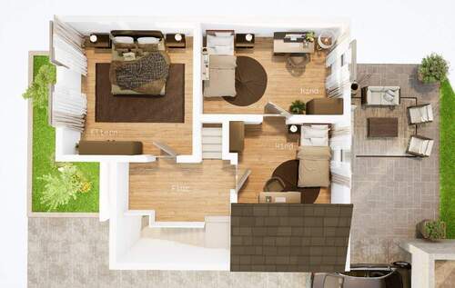 Umbauvorschlag, Obergeschoss - 