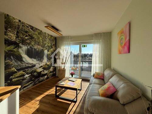 06 Wohnküche mit Balkon - 2 Zimmer Etagenwohnung in Nordwalde