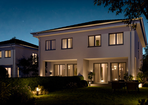 Visualisierung_bei Nacht - 4 Zimmer Doppelhaushälfte in Beelitz