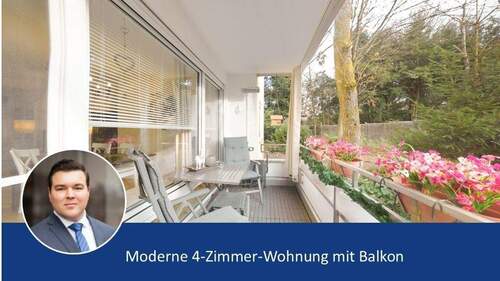 Balkon - Moderne 4-Zimmer-Wohnung mit Balkon in ruhiger Lage