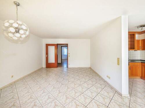 Wohnzimmer Ansicht 2 - Etagenwohnung mit 76,80 m² in Karlsruhe / Knielingen zum Kaufen
