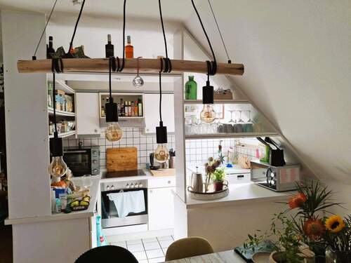 Blick in die Küche - 