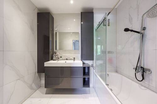 Badezimmer - Etagenwohnung mit 67,00 m&sup2; in Ludwigsburg zum Kaufen