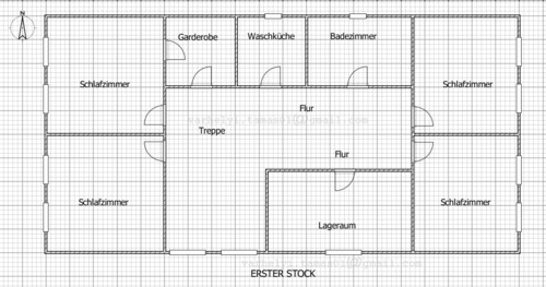 Erster Stock Grundriß - 