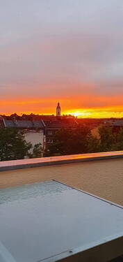 Aussicht Dachterrasse - 2 Zimmer Etagenwohnung zum Kaufen in Fürth