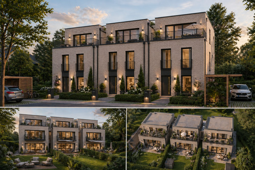 Visualisierung - Neubau Mehrfamilienhaus mit 6 Wohneinheiten
