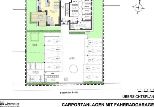 Carportanlagen_Fahrradgarage - Etagenwohnung mit 73,80 m² in Werl zur Miete