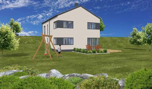 V1_Bathis-Kubiak_Minderlittgen_3D_Rückansicht.jpg - 5 Zimmer Einfamilienhaus zum Kaufen in Minderlittgen