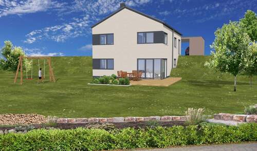 V1_Bathis-Kubiak_Minderlittgen_3D_Garten.jpg - Einfamilienhaus mit 150,00 m&sup2; in Minderlittgen zum Kaufen