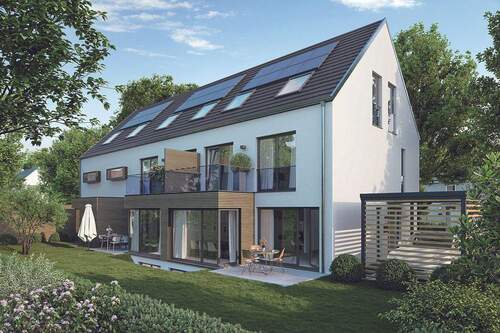 Ansicht Garten - 6 Zimmer Reihenendhaus zum Kaufen in München